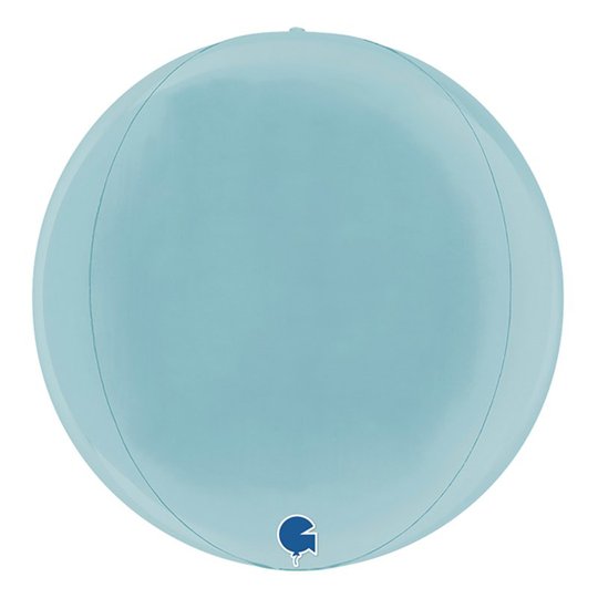 Folieballong Globe Pastellblå