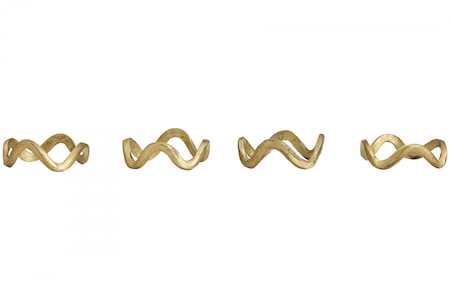 SKYE Servettring Brushed Golden finish