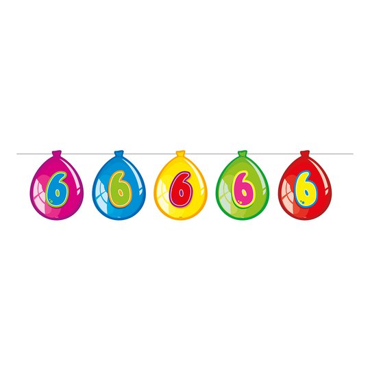 Girlang Ballonger 6-årskalas