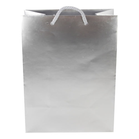 Presentpåse Silver med Handtag - 1-pack