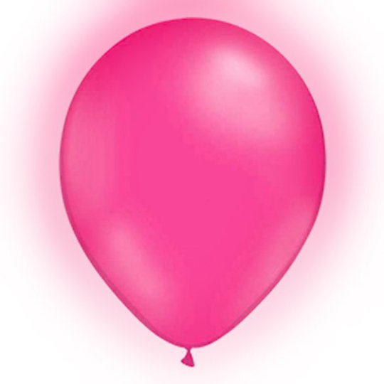LED-Ballonger Rosa - 5-pack