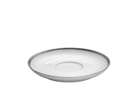 Bistro fat Cecil vit/silver till kopp 18cl