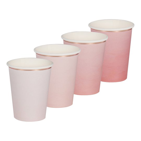 Pappersmuggar Rosa Nyanser - 8-pack