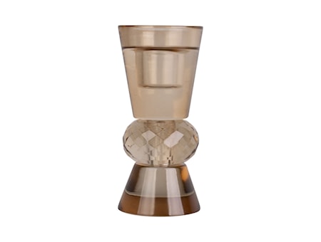 Crystal Art Duo Cone Ljusstake Beige