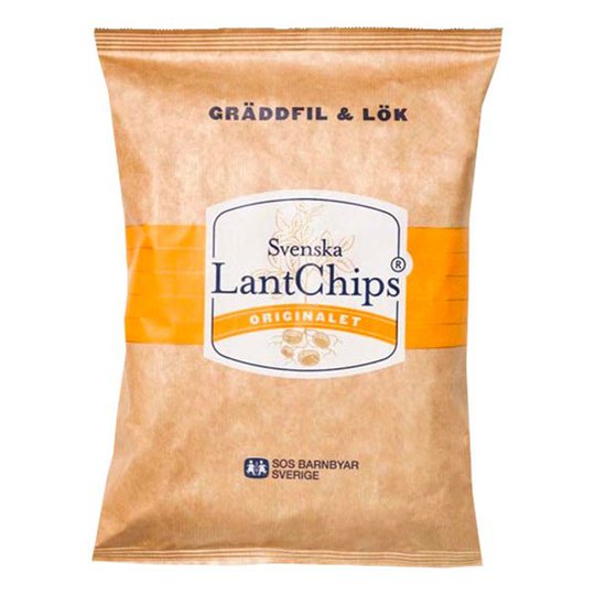 Lantchips Gräddfil & Lök