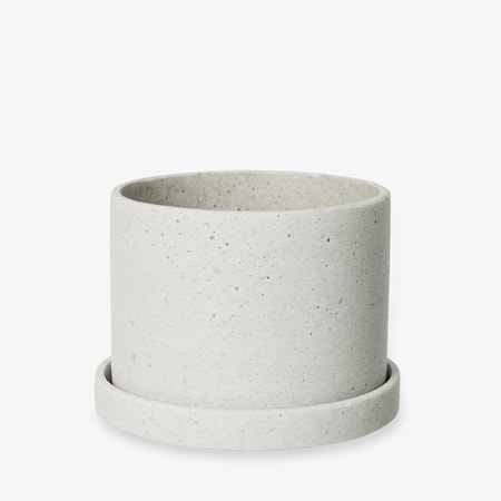 Kruka/Fat Polystone Liten Vit