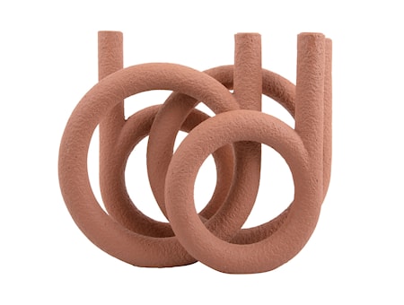 Rings Ljusstake Polyresin Orange