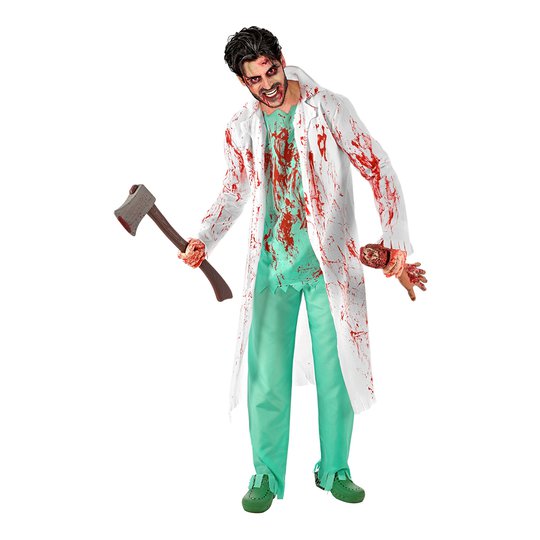 Zombiekirurg Maskeraddräkt - Medium/Large