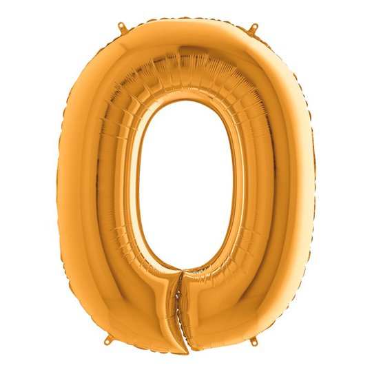 Sifferballong Guld Metallic - Siffra 0