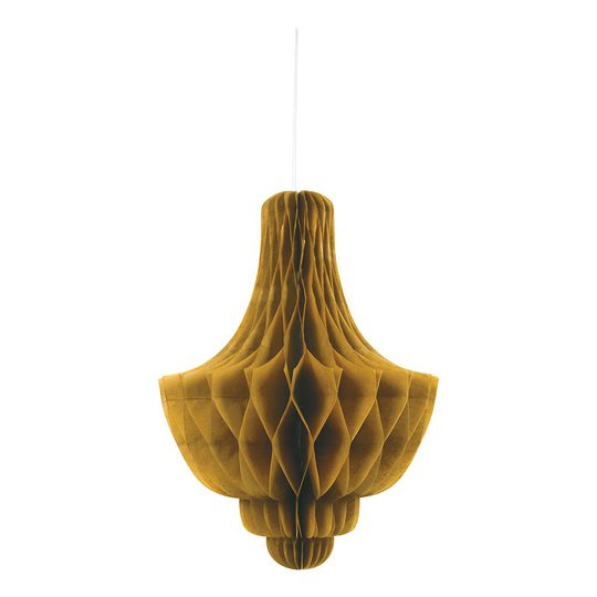 Honeycomb Chandelier Guld