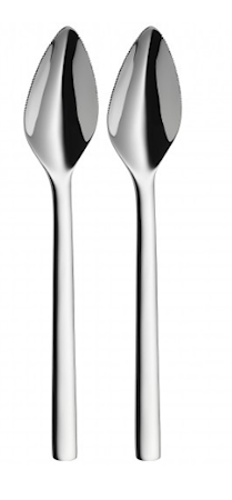 Nuova grapefruktsked blank stål 16cm 2-pack