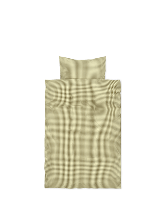 Check Påslakanset Vuxen Lemon/Olive