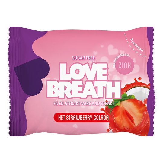Love Breath Sugtabletter - Het Strawberry Colada