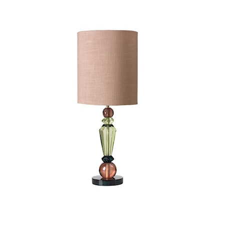 Caia Lampa 60x25 cm Grön/ Rosa