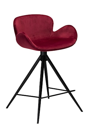 Barstol Gaia 87 cm Velour - Deep Ruby