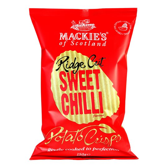 Mackie's Sweet Chilli Chips Räfflade - 150 gram