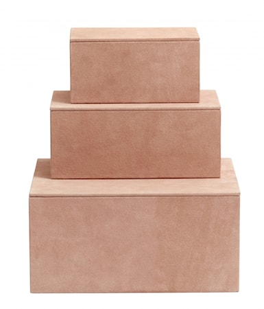 Förvaringslåda Rosa Mocka 3st