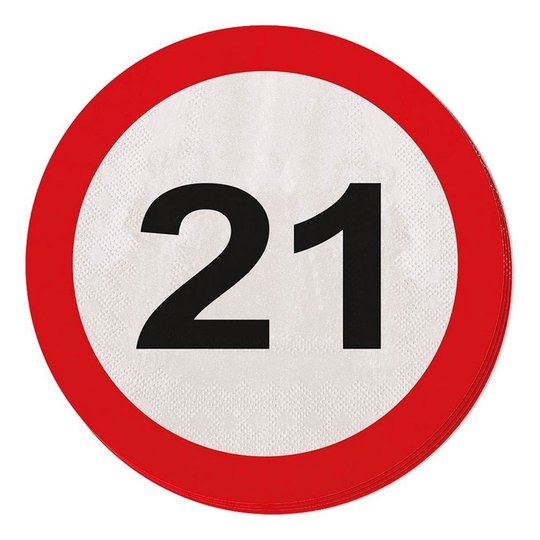 Servetter Trafikskylt - Trafikskylt 21