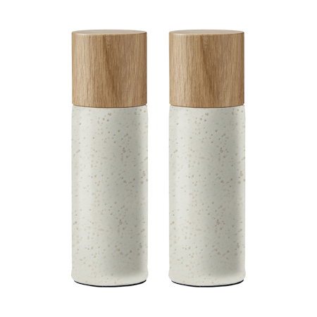 Salt & Pepparkvarn Set 17cm Matt gräddvit