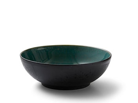Skål Ø30 cm sort/grøn Bitz