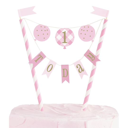 Tårtdekoration One Today Rosa