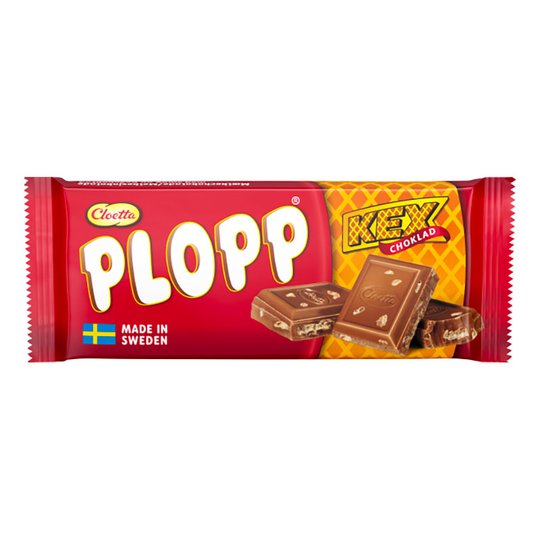 Plopp Mjölkchoklad Kexchoklad - 75 gram