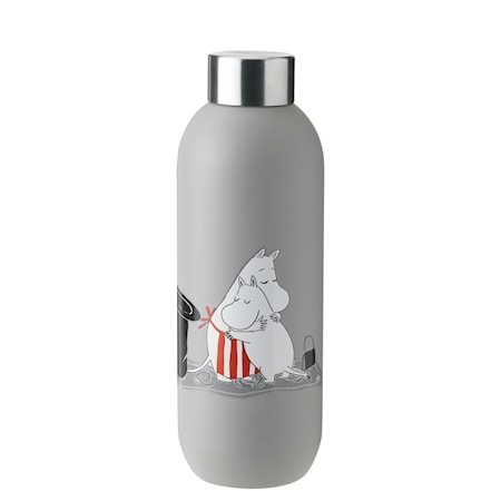 Keep Cool Mumin Vattenflaska Ljusgrå 0.75 L