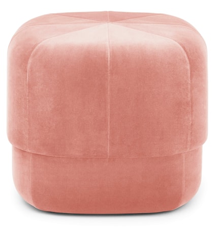 Circus pouf sittpuff velour small - Blush