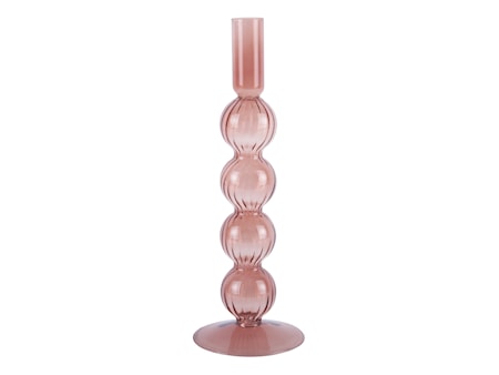Swirl Bubbles Ljusstake Large Faded Pink
