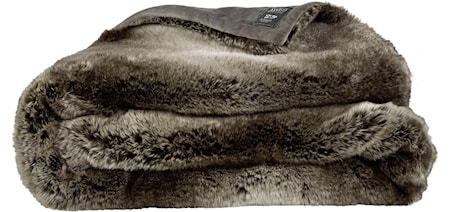Grey bear throw fuskpäls pläd 127x150cm