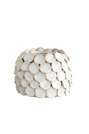 Vas Dot Ø 15x10cm Vit