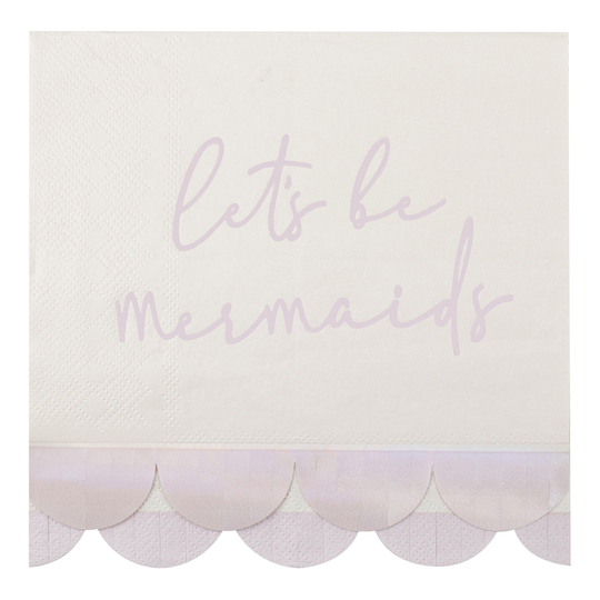 Servetter Lets Be Mermaids - 16-pack