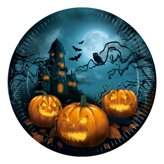 Papperstallrikar Halloween - 8-pack