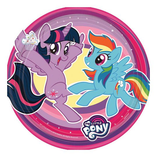 Pappersassietter My Little Pony - 8-pack