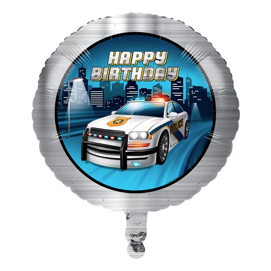 Folieballong Polis Party - 1-pack