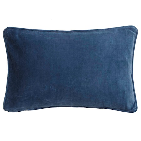 Velvet Kuddfodral 33x50 cm Mörkblå