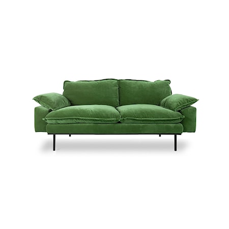 Retro Soffa 2-sitsig Grön