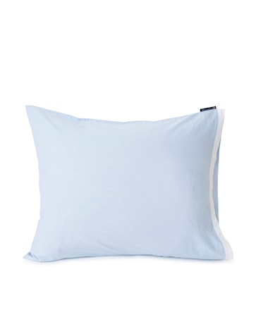 Kuddfodral Contrast Bomull Chambray Blå/Vit 65x65 cm