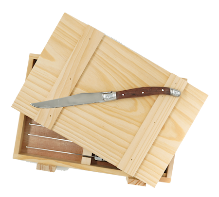 Grillknivar 8 st i trälåda
