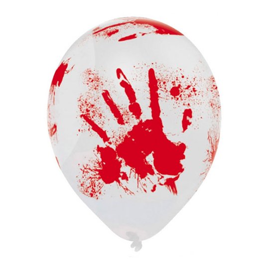 Ballonger med Blodiga Händer - 6-pack