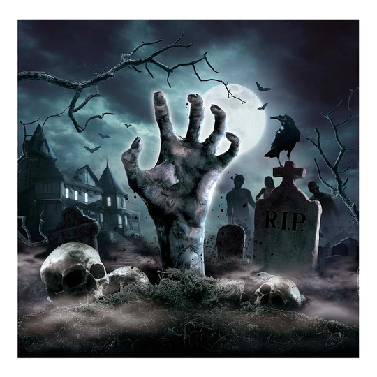 Servetter Halloween Kyrkogård - 20-pack