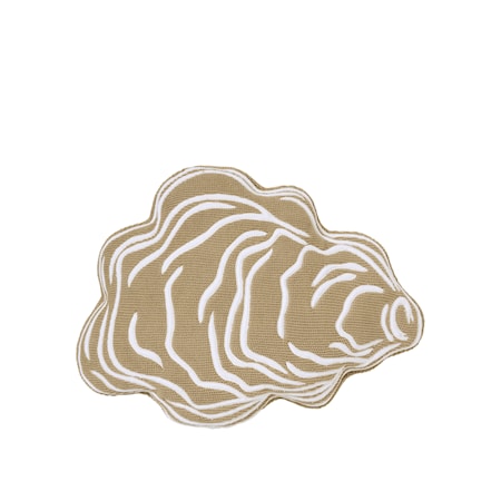 Kudde Oyster Bomull Taupe Sand