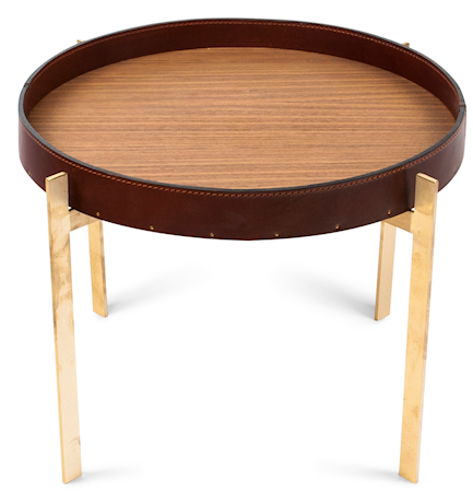 Single deck soffbord - Mässing/cognac, teak