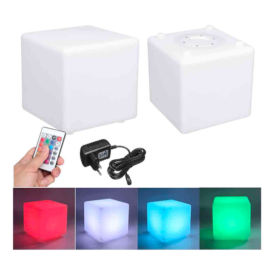 Laddningsbar LED Kub