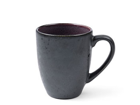Mugg 30cl svart/lila BITZ