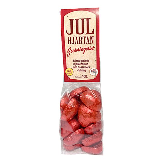 Julhjärtan Choklad - 100 gram
