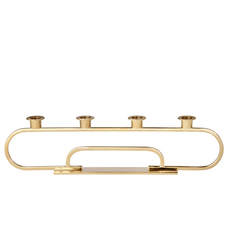 Metro Ljusstake 45 cm Guld