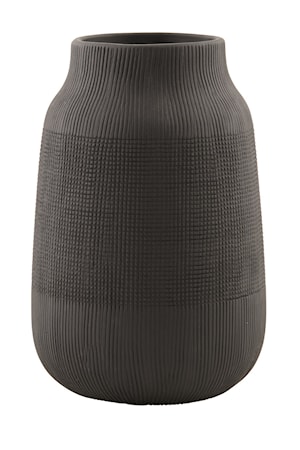Vas Groove Ø 15x22cm Svart