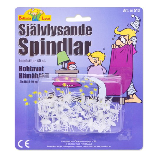 Självlysande Spindlar Skämtartikel