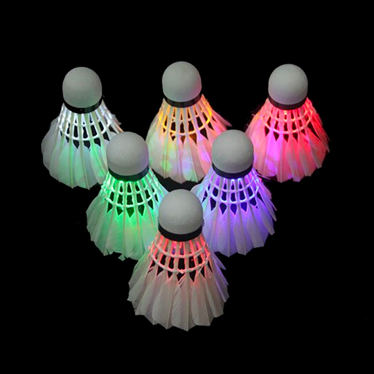 LED Badminton Bollar - 6-pack